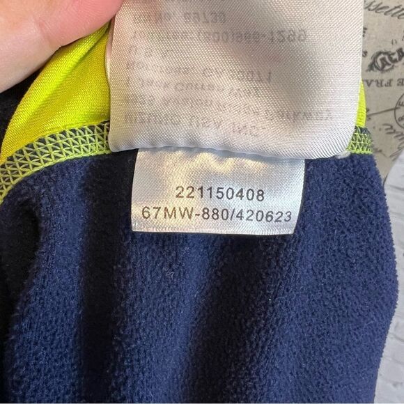 Mizuno Women’s Quarter Zip Sweater Size Small Blue and Green - Picture 10 of 11